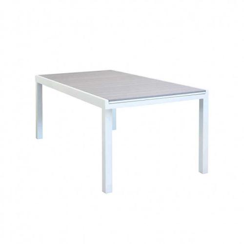 Tavolo allungabile da esterno Zaltana in alluminio marrone opaco 180 (240)  x 100 cm